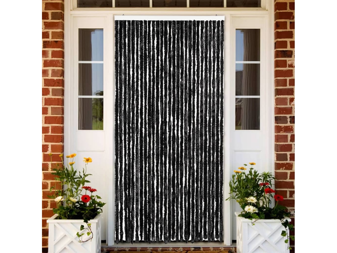 Vidaxl Cortina Anti-insetos 118x220 Cm Chenille Antracite