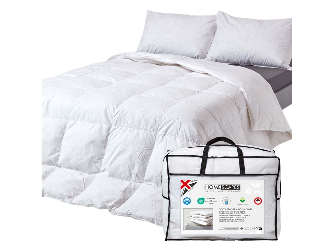 Homescapes Goose Feather And Down 4.5 Tog Summer Duvet, 150 X 200 Cm