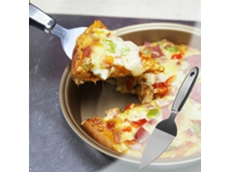 Pá De Bolo Triangular Em Aço Inoxidável - Espátula Dentada Para Pizza E Queijo, Utensílio De Pastelaria