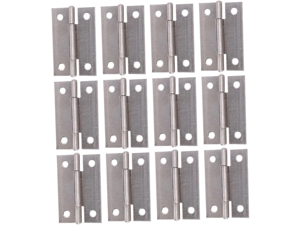 Conjunto De 40 Dobradiças Ferro Para Portas Armários, Com Dispositivo
