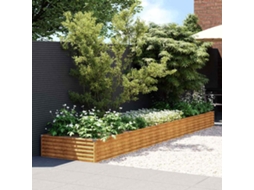 Vidaxl Canteiro Elevado De Jardim 482x100x36 Cm Aço Corten