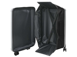 Maison Exclusive - Mala Com Bloqueio Prateado 50 X 30 X 76 Cm Plástico Abs