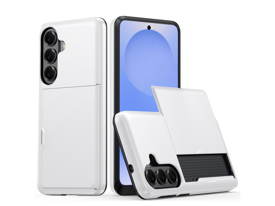 Capa Para Samsung Galaxy A37, Capa À Prova De Quedas Com Compartimento Para Cartão (branca) Digitallab