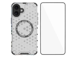 Capa Para Iphone 16 Compatível Com Magsafe Wanlonfeng Fc Series Com Vidro Temperado (grande