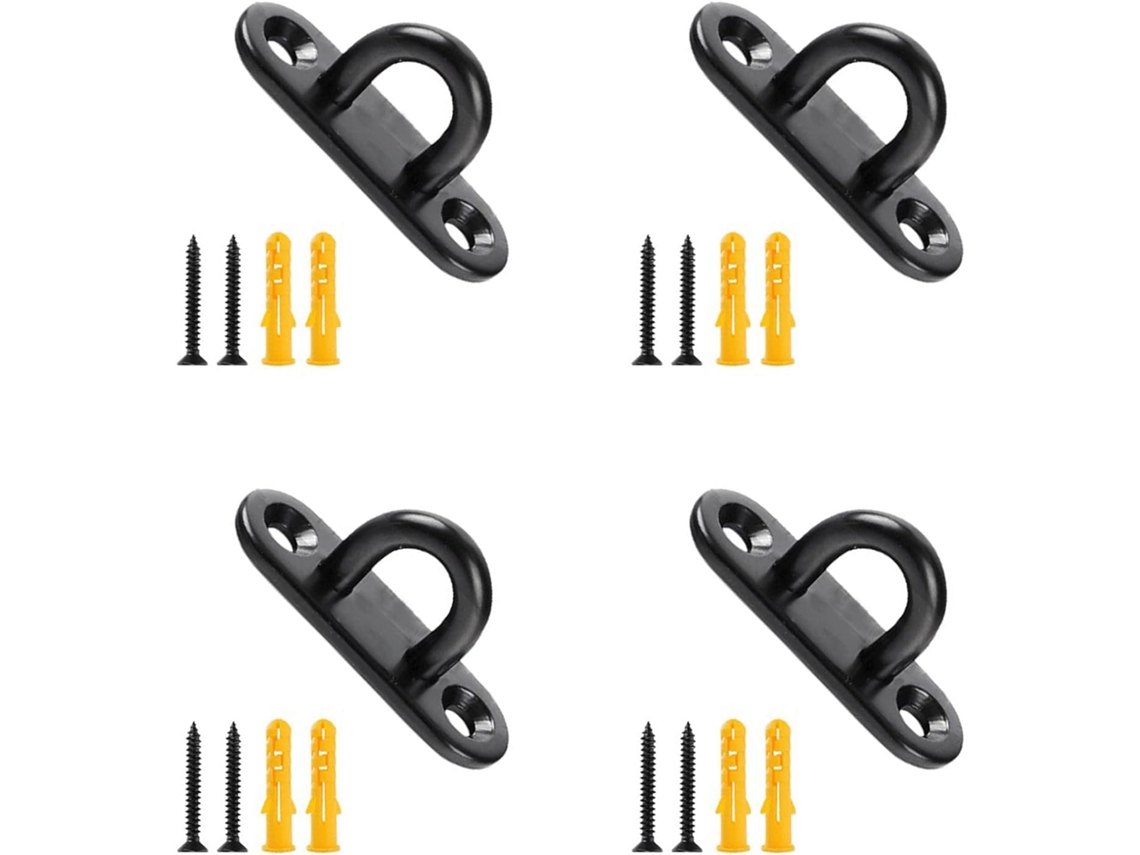Conjunto De 4 Peças Olhal Aço Inoxidável Pendurar No Teto, Acessórios Náuticos, Grampos Fixação Na Parede, Aço