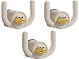 Conjunto De 3 Ganchos Adesivos Práticos Para Parede Do Banheiro,