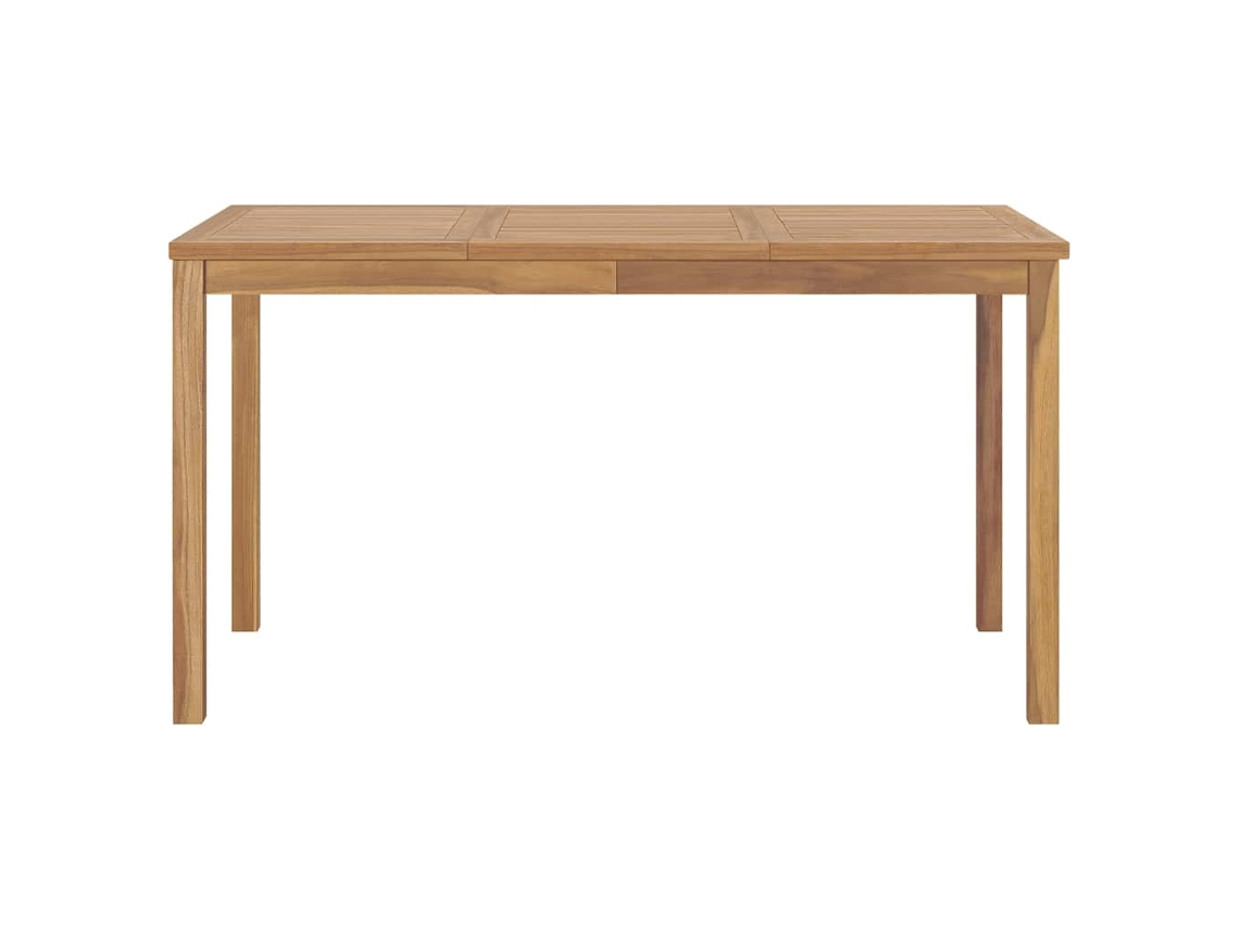 Mesa de Jantar para Jardim 140x80x77 em Madeira Maciça de Teca - EXCLUSIVO DA MAISON