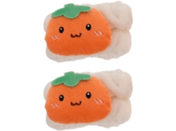 Faixas Absorventes Coral Pelúcia para Sabonete Facial, 1 Par, Estampa Design Animado