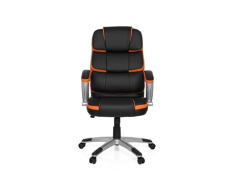 Cadeira Gaming MYBUERO Pro By 100 (Até 110 kg - Elevador a Gás Classe 3 - Preto e Laranja)