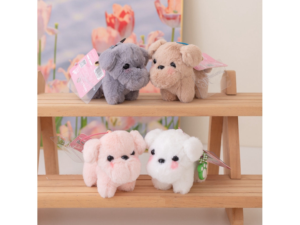Chaveiro de Pelúcia de Cachorro Westie e Schnauzer, Mini Boneco de Pelúcia, Presente, Versão Suéter Roxo CHABERLU