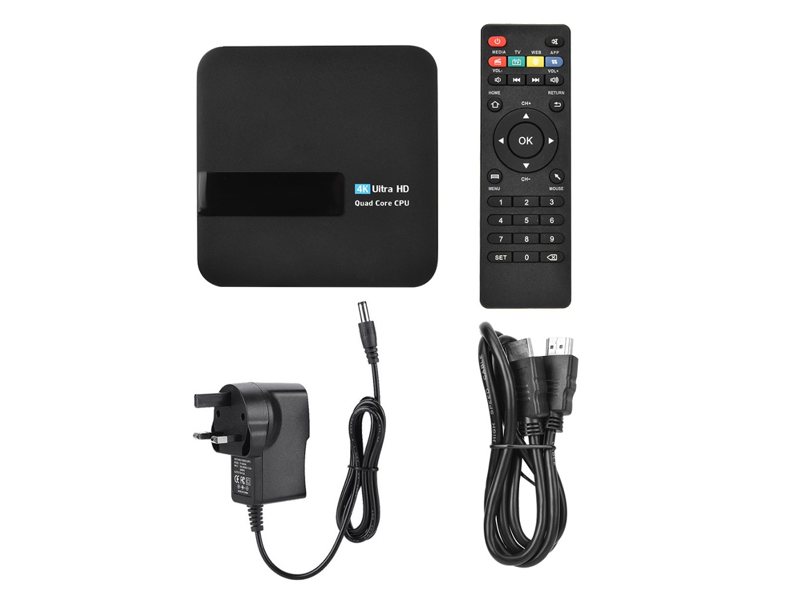 Caixa De Tv Inteligente (reprodutor De Mídia Uhd, Wifi)