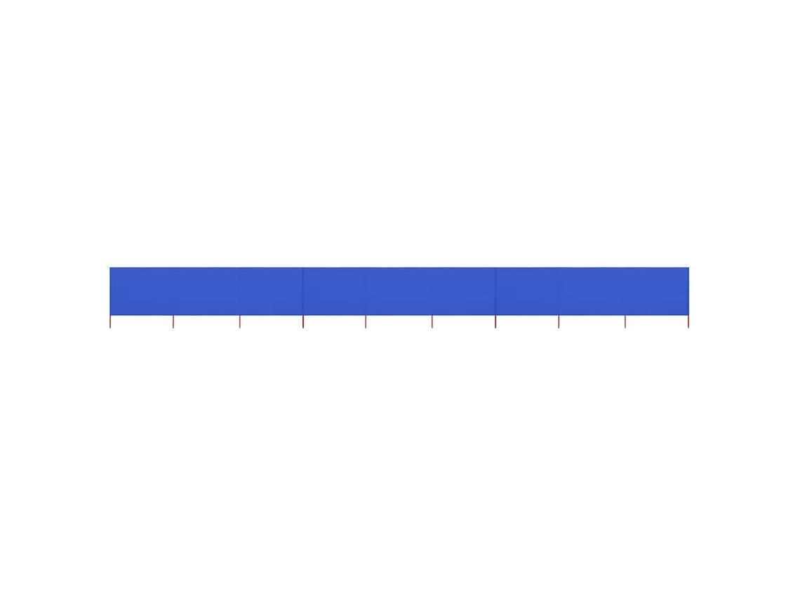 Vidaxl Para-vento Com 9 Painéis Em Tecido 1200x80 Cm Azul-ciano