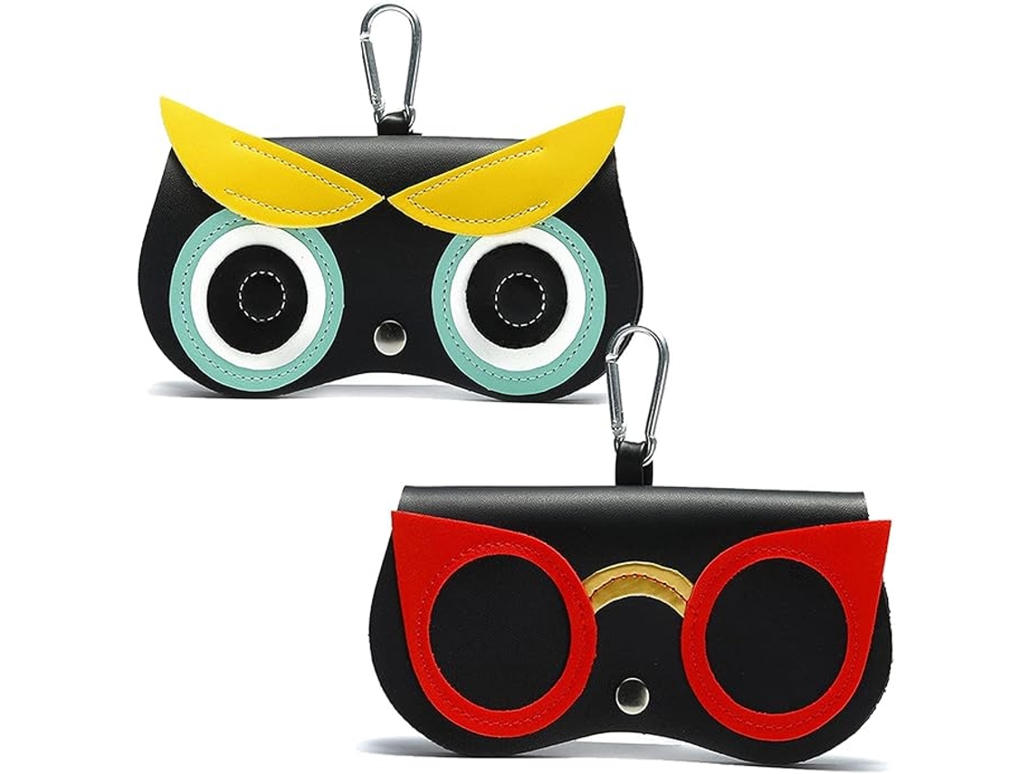 Estojo para Óculos de Sol Feminino em Papelão com Estampa de Animais, com Fivela de Segurança e Gancho AQUAFORGE