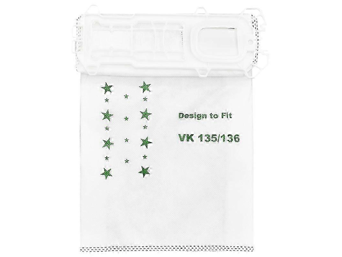 6 Sacos De Pó Para Aspirador Compatíveis Com Vorwerk