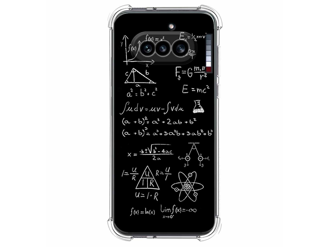 Capa Tumundosmartphone De Silicone À Prova De Choque Para Nothing Phone 4a 5g Com Design De Fórmulas E Desenhos