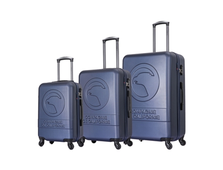 Conjunto de 3 Malas com Rodas Azul Marinho Cc-T243 Navy COMPAGNIE DE CALIFORNIE