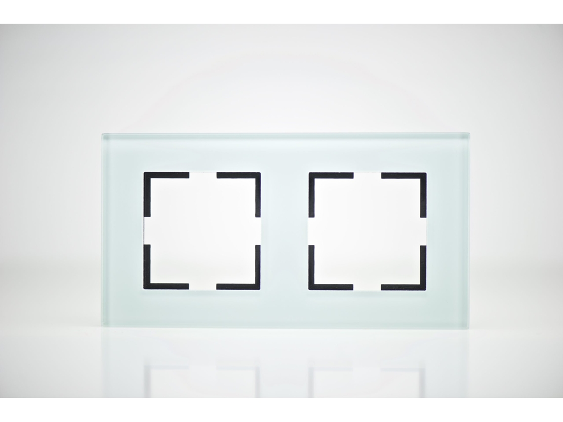 Placa de Acabamento de Vidro de 2 Postes 84X159X10Mm