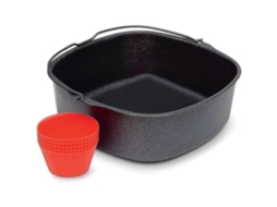 Assadeira Antiaderente Para Fritadeira Elétrica, Suportes De Silicone Para Panelas, Acessórios Para Fritadeira, 18 Cm(7 Polegadas)