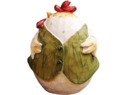 Estátua de Galinha para Interiores Figura Decorativa em Resina, Galinha da Páscoa, Esculturas de Galinha para CHABERLU