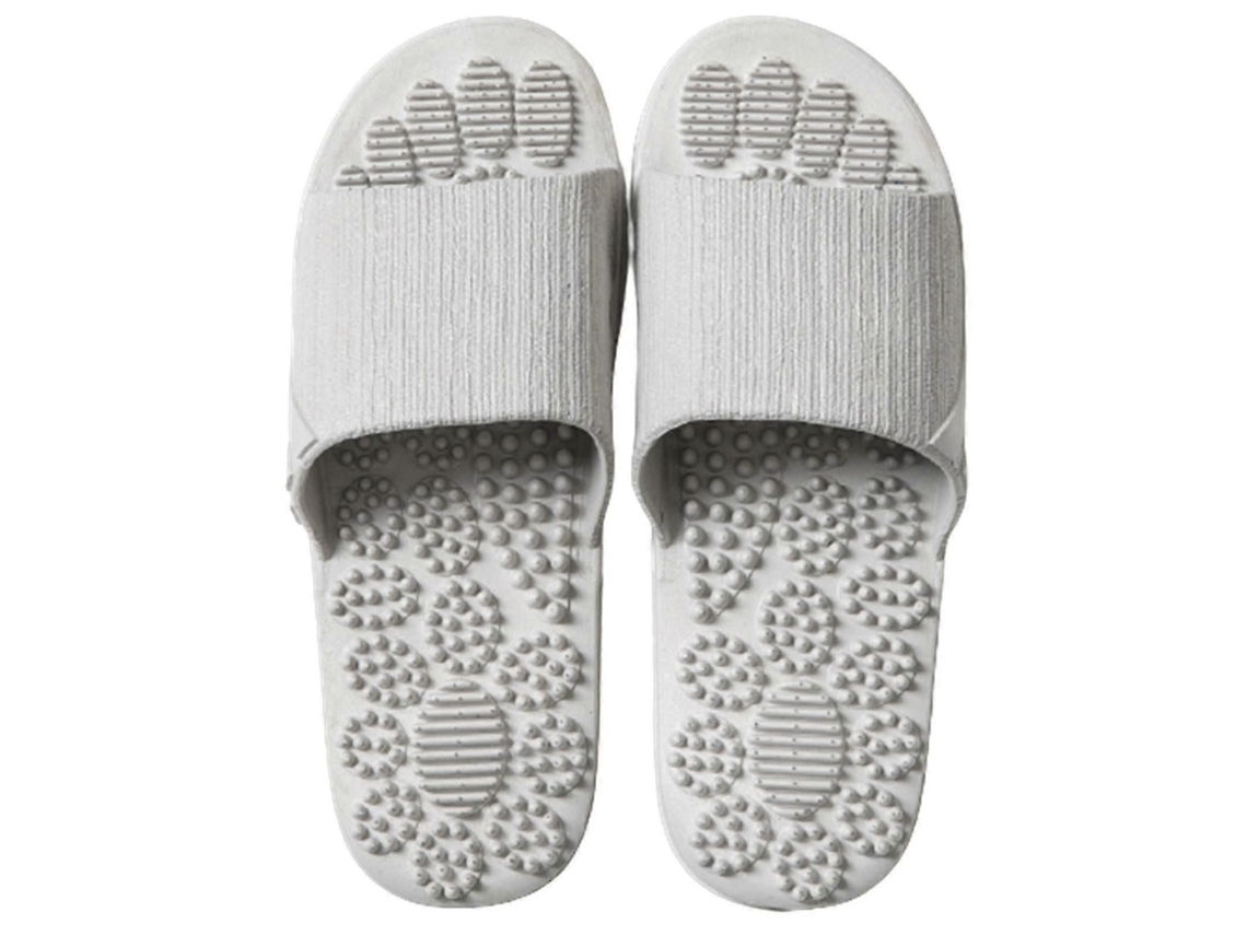 Chinelo De Massagem Luxo Com Massageador Acupressão Para Os Pés, Contas Alívio Do Estress E Nos Pés.