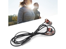 HURRISE Wired Extra Bass Fones de Ouvido com Fio com Microfone Metal Heavy Bass Fones de Ouvido Gps Phone Earbuds