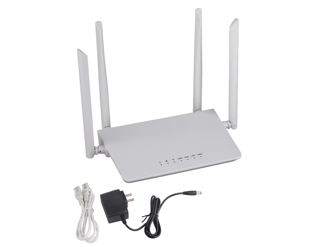 Roteador Wifi Sem Fio 4 Antenas Inteligente 300m Alto Velocidade Parede Para Casa