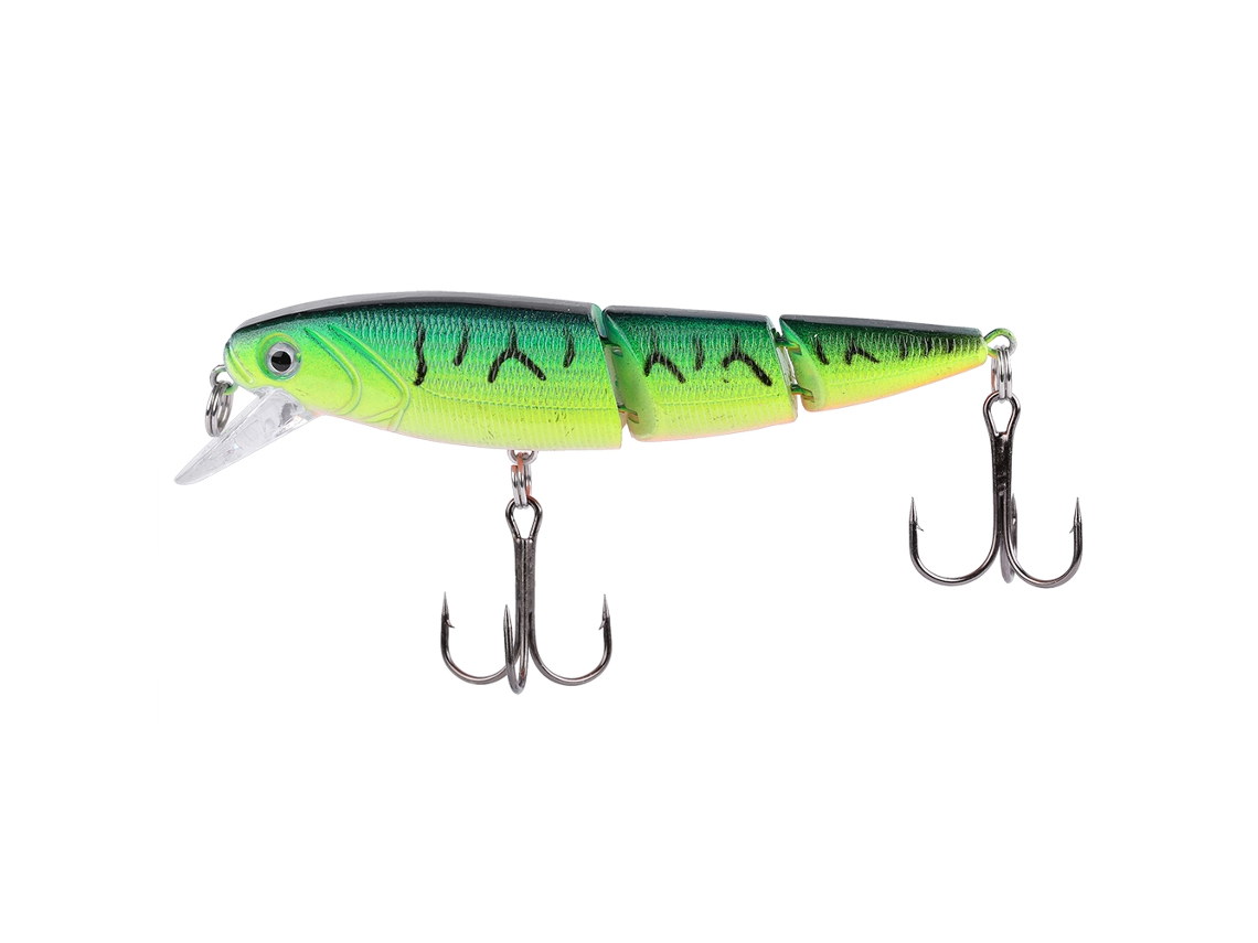 Lure Hard Bait (long Casting Lure) 10cm16g Broken Three-section Fish Minnow Fishing Special Black Back Green Leopard Tattoo
