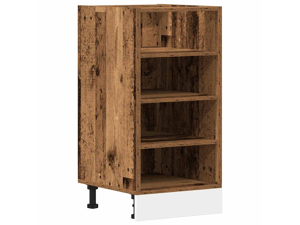 Armário Inferior “riga” 40x44,5x81,5cm Madeira Velha MAISON EXCLUSIVE