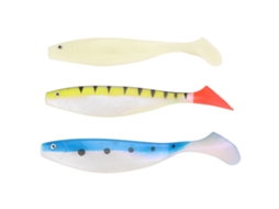 Isca de Pesca T Tail de Silicone 3pcs