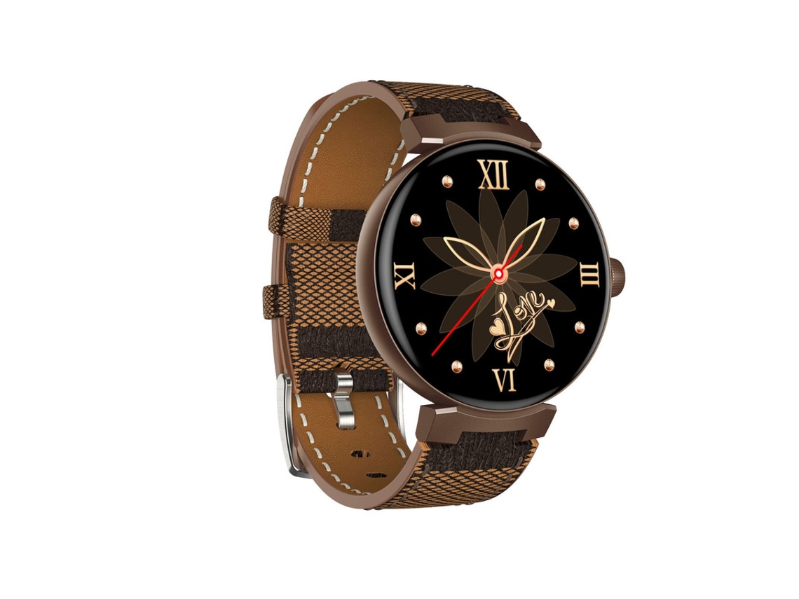 Smartwatch, 1,45 polegadas, relógio esportivo fitness à prova d'água, marrom Bestvite