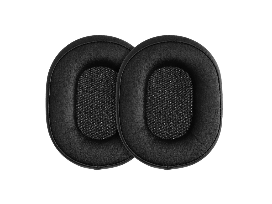 Almofadas Zruxe Para Auscultadores Audio-technica Ath-m50x/m40x/msr7 (pele Ecológica, Pretas, Substituição Fácil)