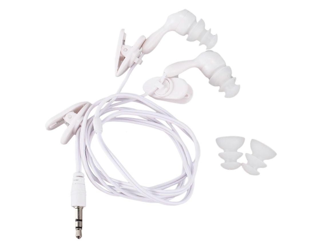 Fones De Ouvido Intra-auriculares À Prova Dágua Mp3 Mp4 Subaquáticos Brancosvayotoy