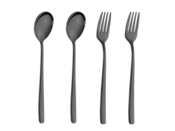 Conjunto de Garfos Coloridos para Jantar 4 Peças Talheres Modernos NEVEANCE
