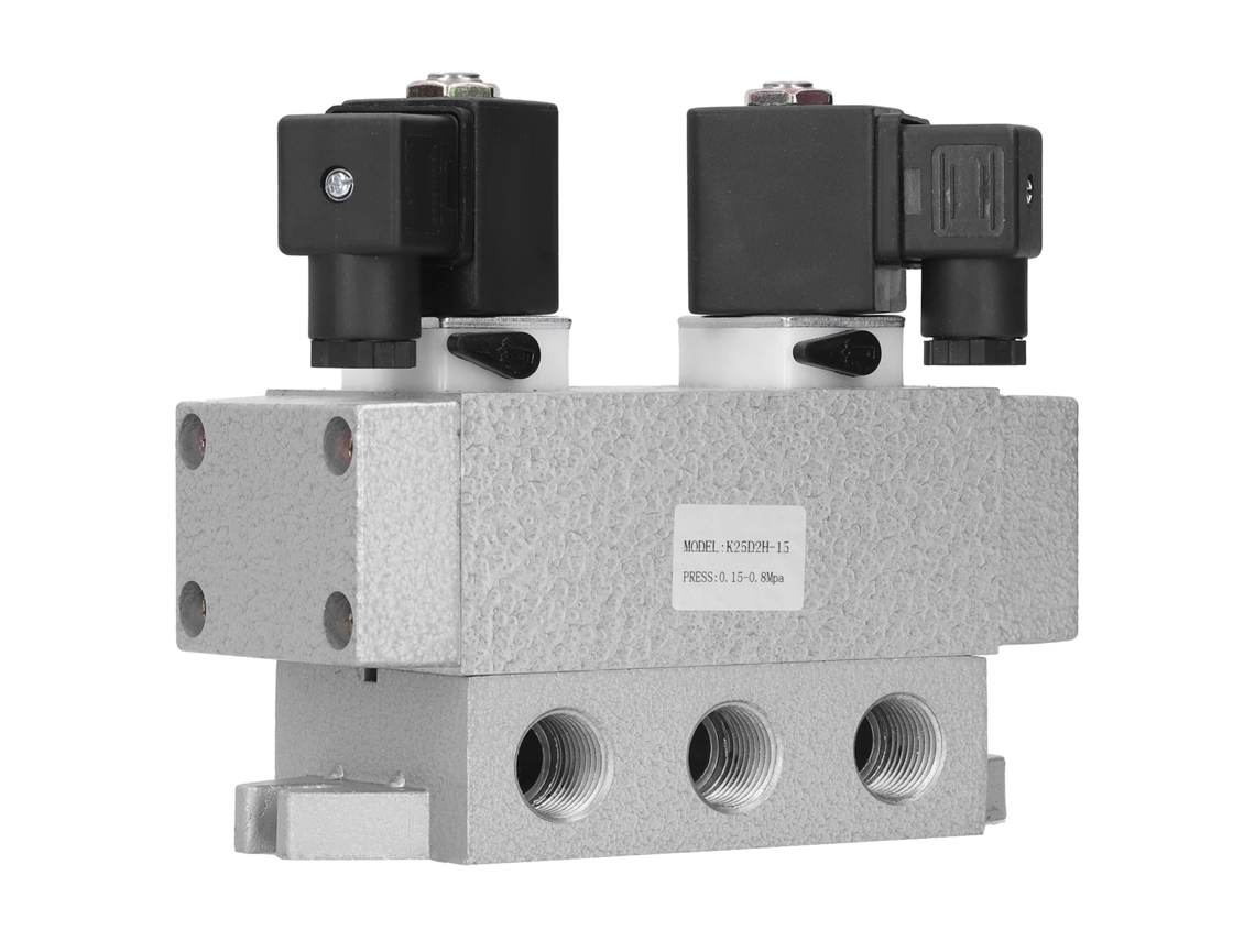 Válvula Solenoide Pneumática Laxiscreed De Duas Posições E Cinco Vias Para Controlo Elétrico