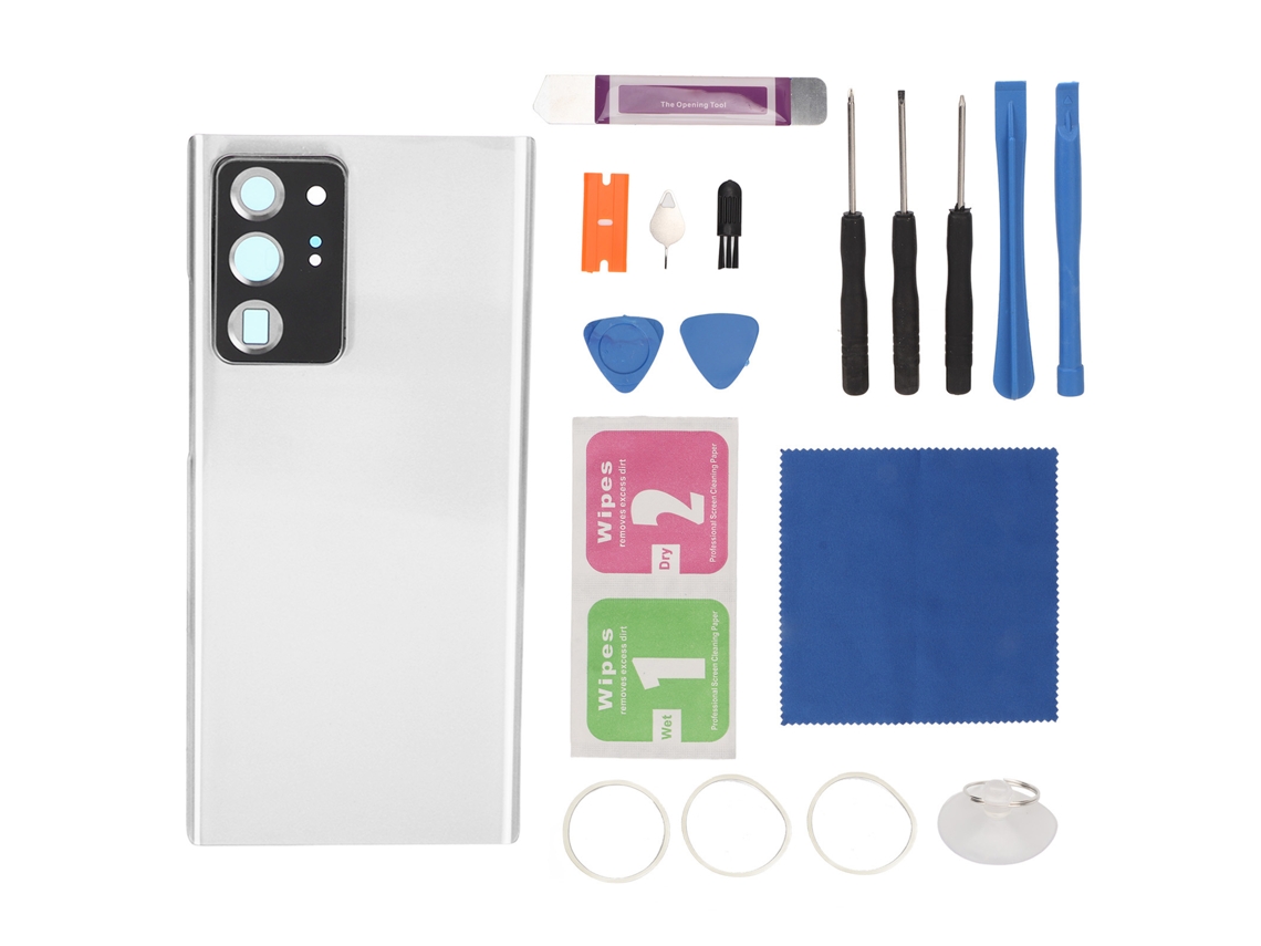 Aetheria tampa Traseira Vidro Resistente À Água com Ferramentas para Samsung Galaxy Note 20 Ultra 5g N986 Branco