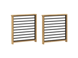 Vidaxl Módulo De Braços 2 Pcs Branco 60 X 6 X 61 Cm