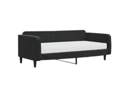 Daybed With Mattress, Daybeds With Mattresses Vidaxl Preto Veludo (100 X 200 Cm)