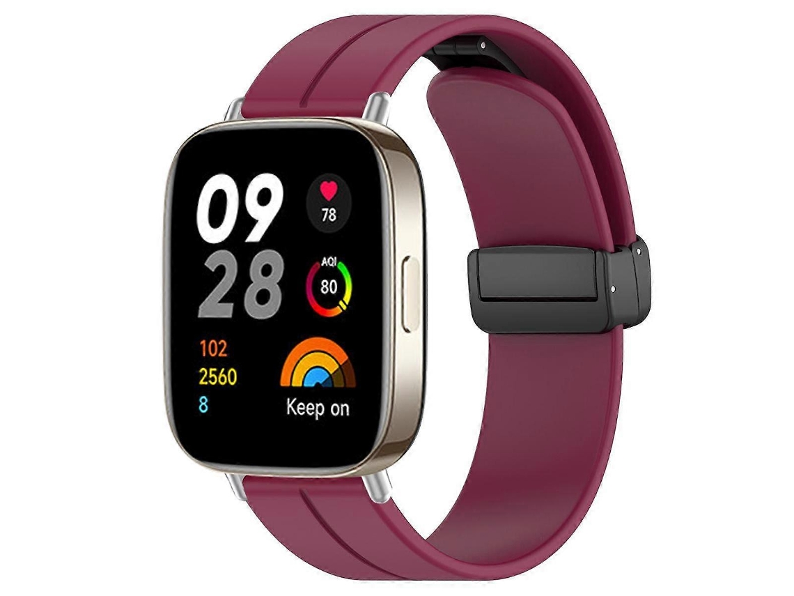 Pulseira De Silicone Para Relógio Xdfind Com Fivela Dobrável Preta E Ranhura Plana