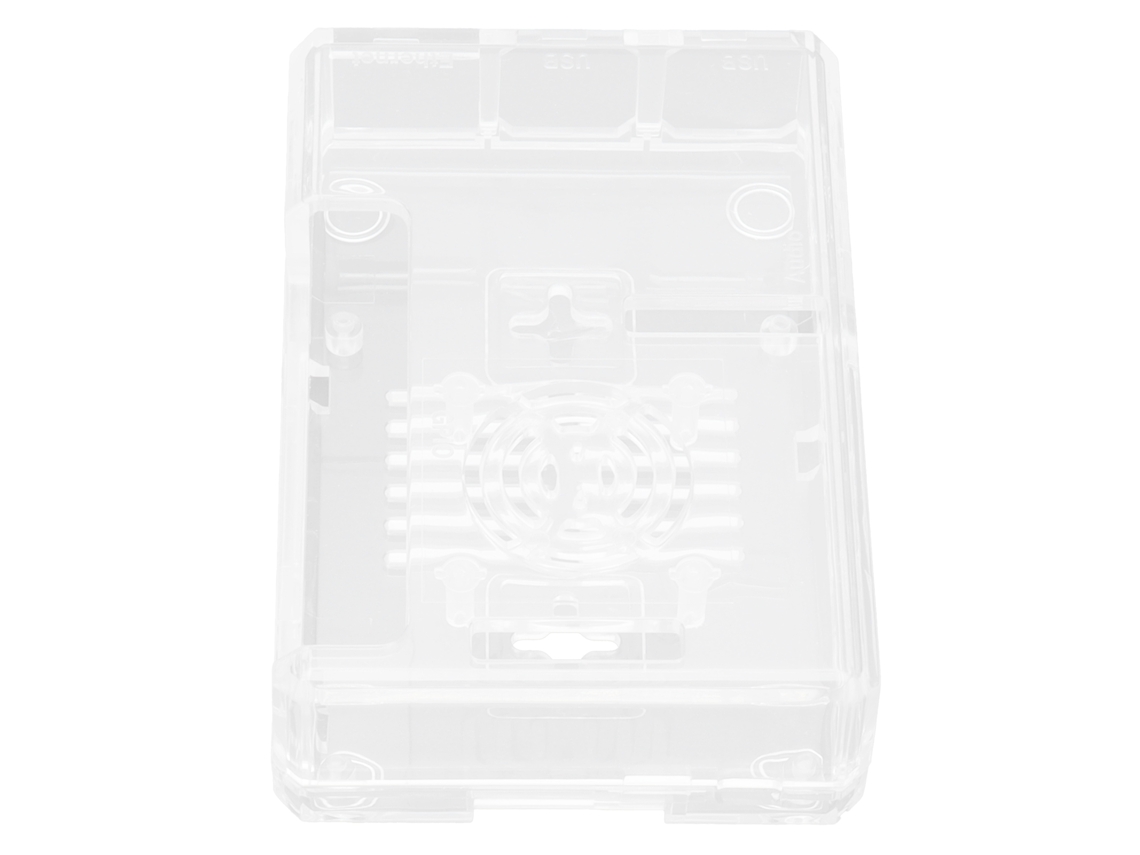 Capa Abs Raspberry Pi 4 Com Resfriamento E Anti-derrapante