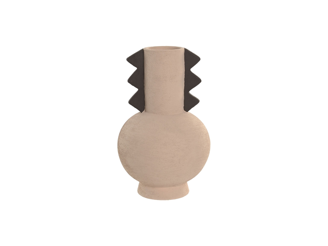 Vaso Home Esprit Castanho Cinzento Grés 18 X 18 X 29 Cm