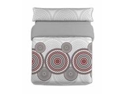 Conjunto de capa de edredom HOSTELINE ZARCO (Cinzento)