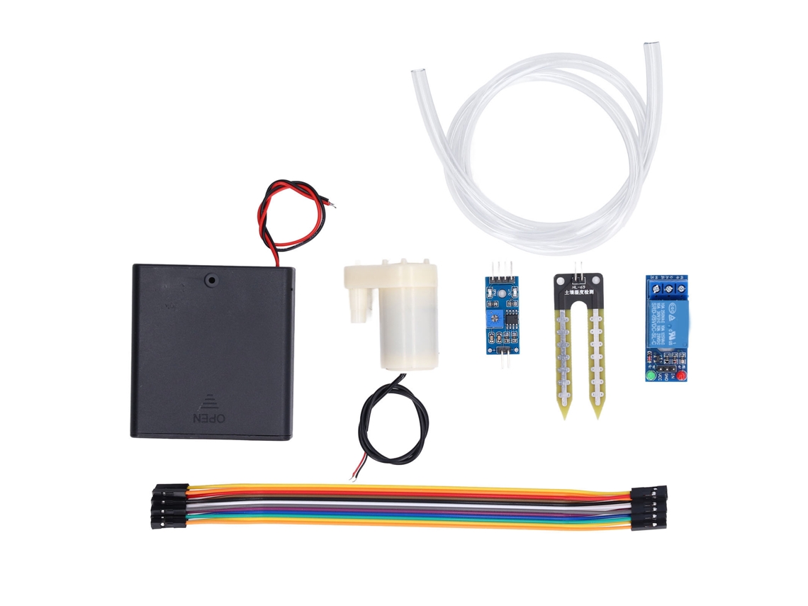 Kit de Irrigação Automática DIY com Sensor de Umidade do Solo e Bomba Elétrica S/MARCA