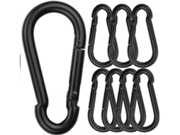 Conjunto De 8 Mosquetões Mola - Cm (3,15 Polegadas) Resistentes