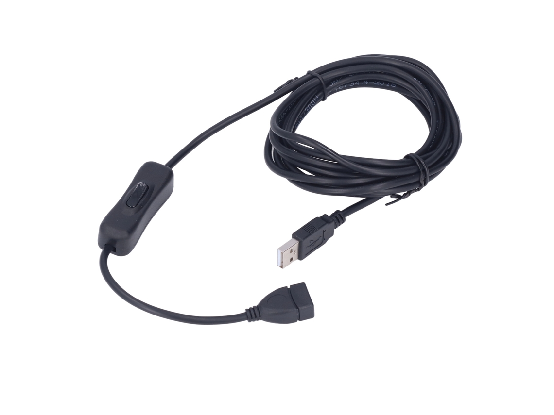 Extensor de Cabo USB com Interruptor para Lâmpada e Ventilador 3m S/MARCA