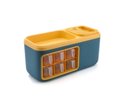 Organizador de Temperos LAXISCREED Duas Camadas Azul