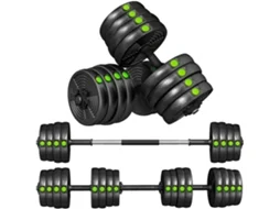 Kit De Haltere Aço E Pástico Cor Preto E Verde 105x20x20 Cm Sportnow