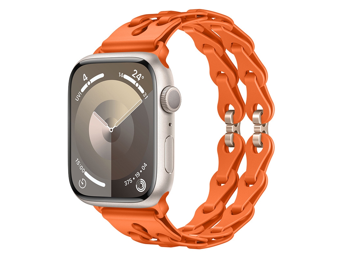 Bracelete Para Apple Watch 42/44/45/46/49mm Laranja Cuich