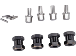 Extensão de Cubo Hexagonal de Latão de 4 Peças para Scx10/10 Crawler Adaptador SFUSHOS