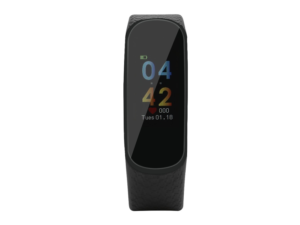 Pulseira inteligente Bluetooth B18 com monitoramento de pressão arterial e frequência cardíaca EOOCOO