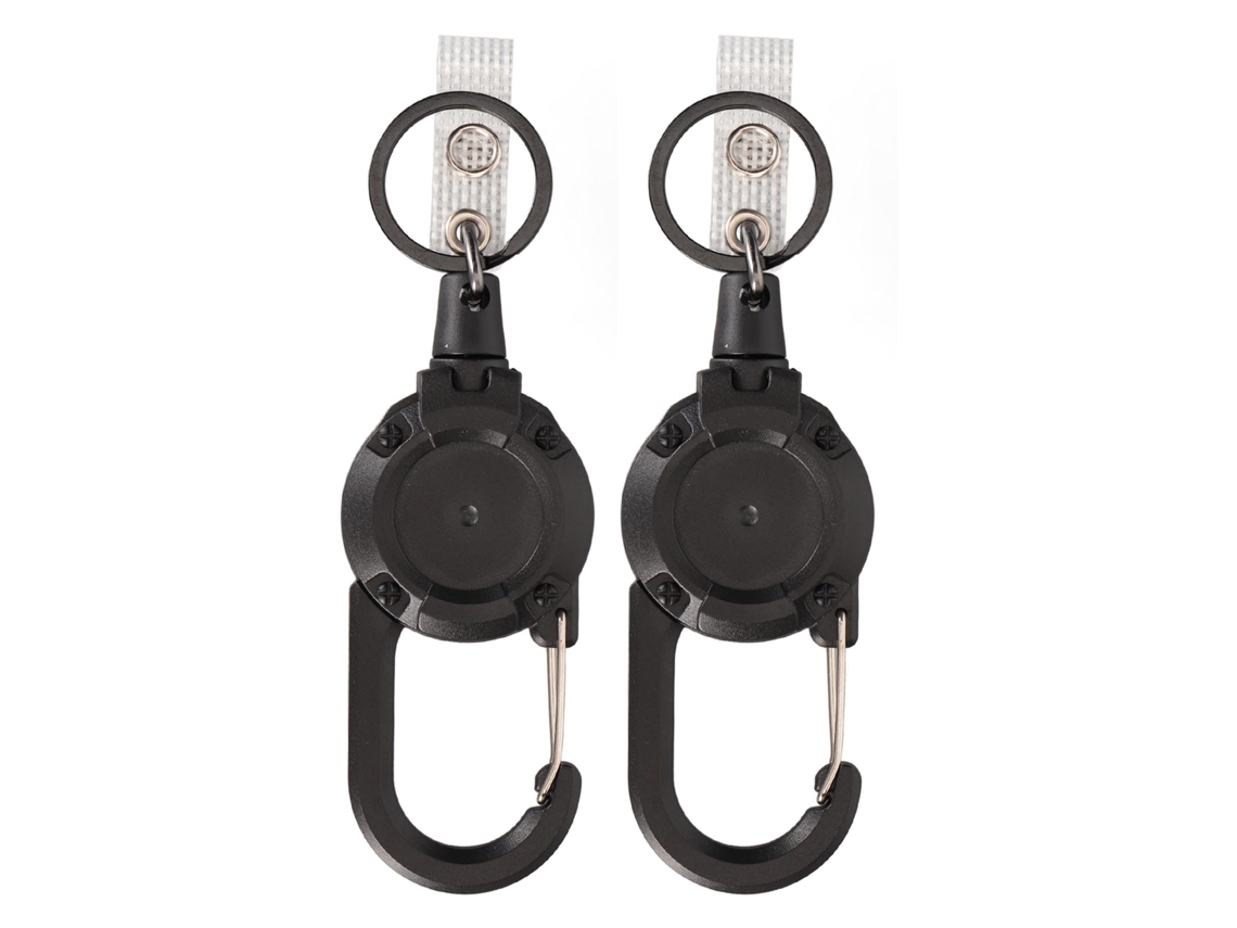 2pcs Llavero Retrátil Anti Perda para Crachá Chave